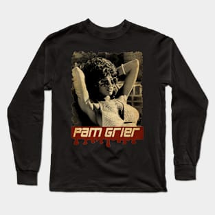 Pam Grier Vintage Long Sleeve T-Shirt